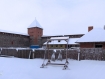 Lida castle in winter