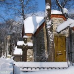 Cemeteries of Minsk in winter